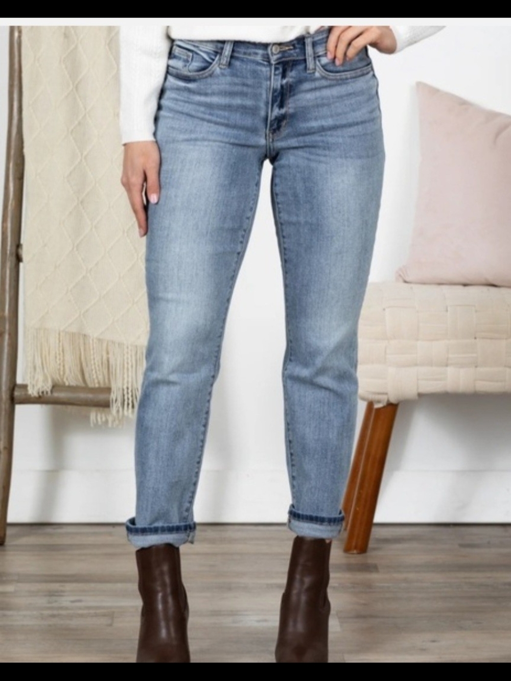 Judy Blue Light Blue Relaxed Fit Jeans